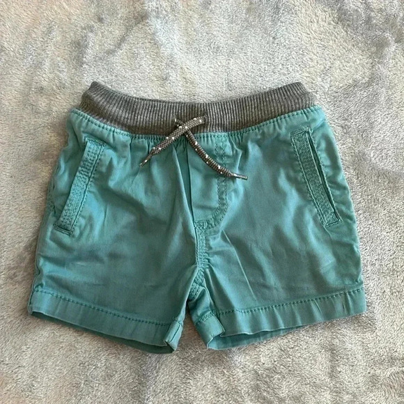 OshKosh B'gosh - teal toddler infant shorts. Size 12 moths - Picture 1 of 3